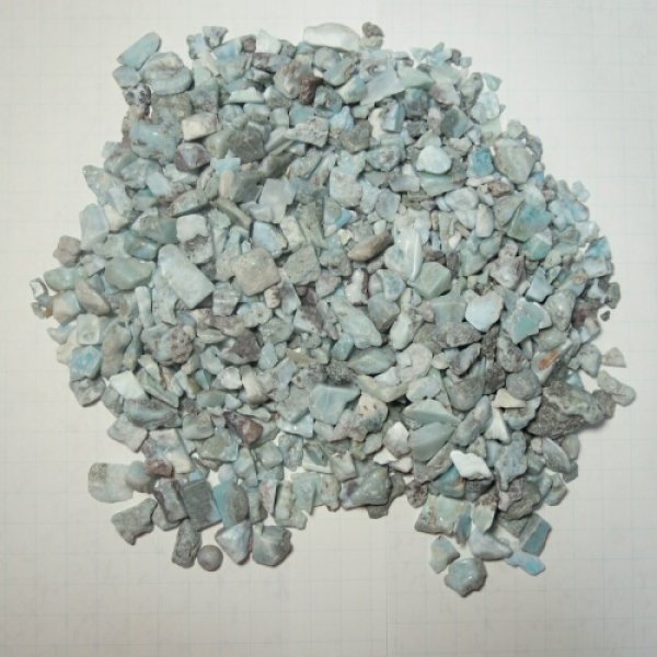 画像1: ラリマー原石の小石　500g (1)